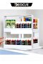 Rotating Spice Rack Organizer 2 tier Seasoning Holder Pull and Rotated Storage Cabinet Seasoning Storage Box Space Saving Storage Rack for Kitchen & Bathroom & Countertop - 6