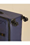 Navy 28 Inch Soft Luggage With 8 Wheels - 5