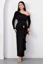 One-Shoulder Long Sleeve Sandy Dress K-262717 - 5