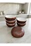 Handmade Coconut-Looking 6-Piece Snack Bowl Set - Decorative Presentation Bowl - 6