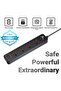 5 meters Universal Extension Lead with Multiple Function UK Plug 3 Pin Socket Outlet with 4 - 2