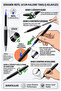 Pilot Pen Refill Ceramic Refill 3 Pieces Gel Pilot Roller Pen Refill Tip - 5