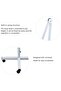 Professional Magnifying Lamp with Stand Adjustable Rolling Floor Stand with 4 Wheels, White Color, Magnify Glass Makeup Intelligent Control Of Led Tattoo Lamp, Beauty Salon Cold Light, 150cm Height - 3