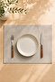 Almo Cotton 2-Piece American Service Set Gray 33X42 cm
