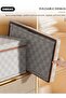 2 Pack Closet Storage Box with Lid and Handle, Stackable Wardrobe Clothes Organizer, Foldable - 4