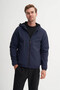Basic Regular Fit Navy Blue Men's Coat 10200 - 2