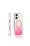 iPhone 17 Case Color Gradient Magsafe Camera Raised Silicone Cover - 5