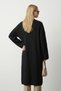 Nuzha Soft Textured Comfortable Fit Low Long Sleeve Knitwear Women's Cardigan & Jacket & Hijab Cardigan - Black - 8