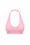 Women's Sports Bra with Neck Strap and Supportive Fit - Pink - 6