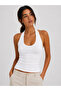 Ultra Premium Soft Halter Neck Double Layer Top Bodysuit