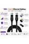 كابل إيثرنت Cat 6 UTP بطول 10 متر، كابل شبكة إنترنت للكمبيوتر RJ45، 26AWG PVC 6 مم - 2