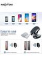 1 Pcs Magnetic Car Phone Holder, Foldable Dashboard Mobile Phone 360° Rotation Car Mounts Holder with 8 Pcs Replacement Metal Plates Set for Magnetic Car Phone Holders - 6