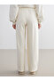 Two Mt Shop Quality Xside Beige Interlock Plain Loose & Baggy Women's Sweatpants - 4