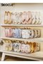 2pcs 4Tiers Children's Acrylic Shoe Rack Transparent Kid's Shoe Organizer Compact Shoe Storage Shelf to Tidy Up Cluttered No Assembly Needed Perfect for Storing Shoes - 4