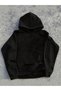 Children's Playing Skeleton Printed Hoodie Hooded Sweatshirt Combed Cotton Fabric 3 Yarns Raised Pattern Unisex Winter Sweatshirt - 2