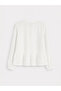 Lcw Comfort White Collared Gathered Women's Shirt - 5