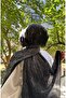 Hijab Cotton Soft Textured New Big Loop Pattern Jacquard Shawl Anthracite
