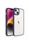 iPhone 14 Plus Case Transparent Back Face Camera Raised Silicone Marçev