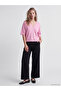 Lcw Vision Pink V-Neck Women's Knitwear Sweater - 2