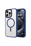 iPhone 14 Pro Max Case Magsafe Supported Camera Raised Matte Anti-Fingerprint Silicone Case - 4