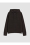 Rmz Gi̇yi̇m Farkiyla Hooded Soft Touch Loose Fit Women's Zippered Sweatshirt - 7