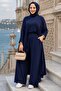 Triple Combed Cotton Suit Navy Blue Hm2954 - 2