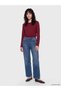 Alita City Lcw Jeans with a Difference in Color Indigo Denim Straight & Straight Regular Waist Straight Leg Women's Jean Pants - 2