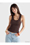 Quality Pieces from Çelebi Store U Roba Collar Women's Ribbed Undershirt - 2