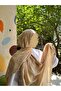 Hijab Cotton Soft Textured New Big Loop Pattern Jacquard Shawl Gold - 3