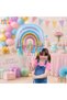 Mermaid Concept Balloon Set for 8 Years Old - 14 Piece Extra Large Size Seahorse Whale and Rainbow Foil Balloon Set Birthday Party Decoration Set - 3