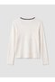 Esvab • Modern & Distinctive Zero Roba Collar Heart Detailed Girls' T-Shirt - 4