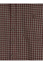 Lcwaikiki Classic Brown Regular Fit Plaid Gabardine Men's Shirt - 6