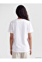 Xside White Printed 100% Cotton Women's T-Shirt - 4