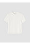 Two Mt Shop Quality Lcw Vision White Interlock Plain Narrow & Slim Short Sleeve Women's T-Shirt - 6
