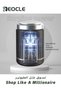 Electric Razor for Men Pocket Size Mini Portable Shaver Wet and Dry Mens Razor USB Rechargeable Shaver Charging Easy One-Button Use Suitable for Home Car Travel Gold - 3