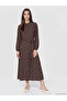 Uzg Store's High-Style Stand-Up Collar Polka Dot Modal Blend Dress for Style Enthusiasts - 3