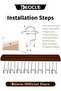 1pc Multi Hook Coat Racks 360 Degree Space Saving Hangers with 8 Hooks Multifunctional Non-Slip Storage Hangers for Ties, Scarves, Socks - 3