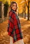 Plaid Pattern Long Winter Shawl 190X70 cm