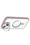 iPhone 15 Case with Camera Stand, Magsafe Supported, Transparent Back, Silicone Marçev - 6