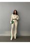 Women's Corded Fabric Raw Hem Viral Knit Set - 2