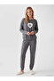 Timeless Clothing & Timeless Choices Zero Roba Collar Printed Women's Pajama Set - 3