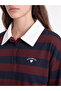 Esvab • Modern & Distinctive Devrik Roba Collar Striped Women's Sweatshirt Tunic - 4