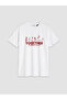 Xside White Printed 100% Cotton Women's T-Shirt - 5