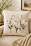 2 Piece Punch Cushion Cover 43X43 cm – Decorative Embroidered Cushion Set - 2