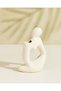 White Ceramic Decorative Figurine - 3