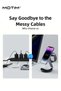 3-in-1 Wireless Charger Stand with MagSafe, Removable Made for Apple Watch Certified Charger, MagSafe Fast Charging Station, Magnetic Charger Dock, iPhone 15/14/13/12 Series, Apple Watch, Apple - 8