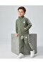 Boys' Winter 3-Strand Zippered Cardigan and Sweatpants Set for Ages 4-5-6-7-8-9-10-11-12
