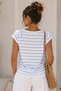 Striped U-Neck T-Shirt - 2