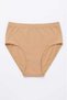 Women's Panties 10-Pack Skin Color Plus Size High Waist 100% Cotton Ribbed Comfortable Cut - with Sleep Band Gift - 4