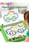 Magnetic Drawing Board, Magnet Doodle Board with Dot Beads and 10 Reference Cards, Scratch Resistance Magnetic Dot Board, Montessori Toy, Creative Travel Toy, Ideal Gift for Kids Aged 3+ - 5